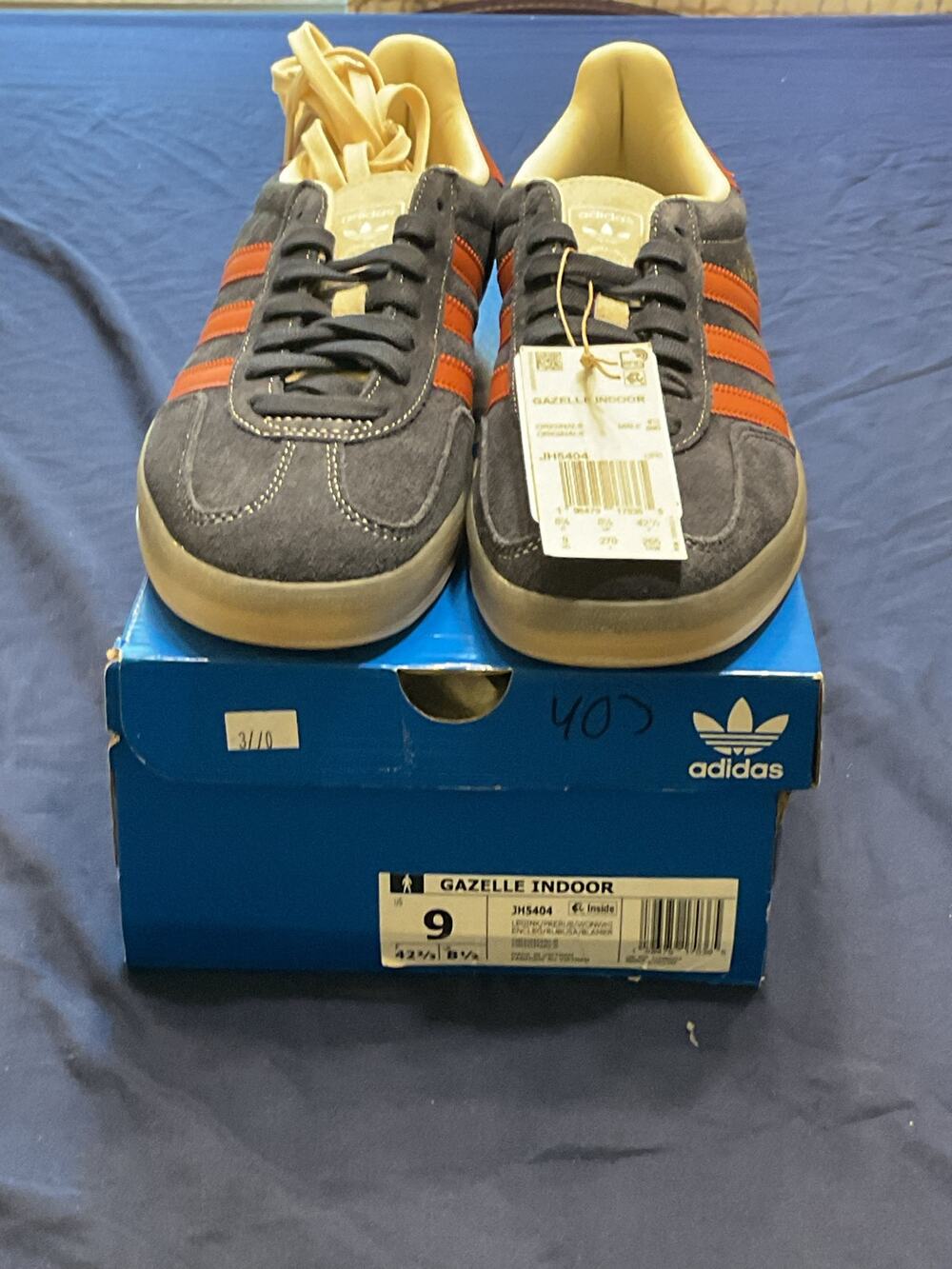 Adidas Gazelle Indoor Suede "Legend Ink/Preloved Ruby" JH5404-Size 9-Brand NIB